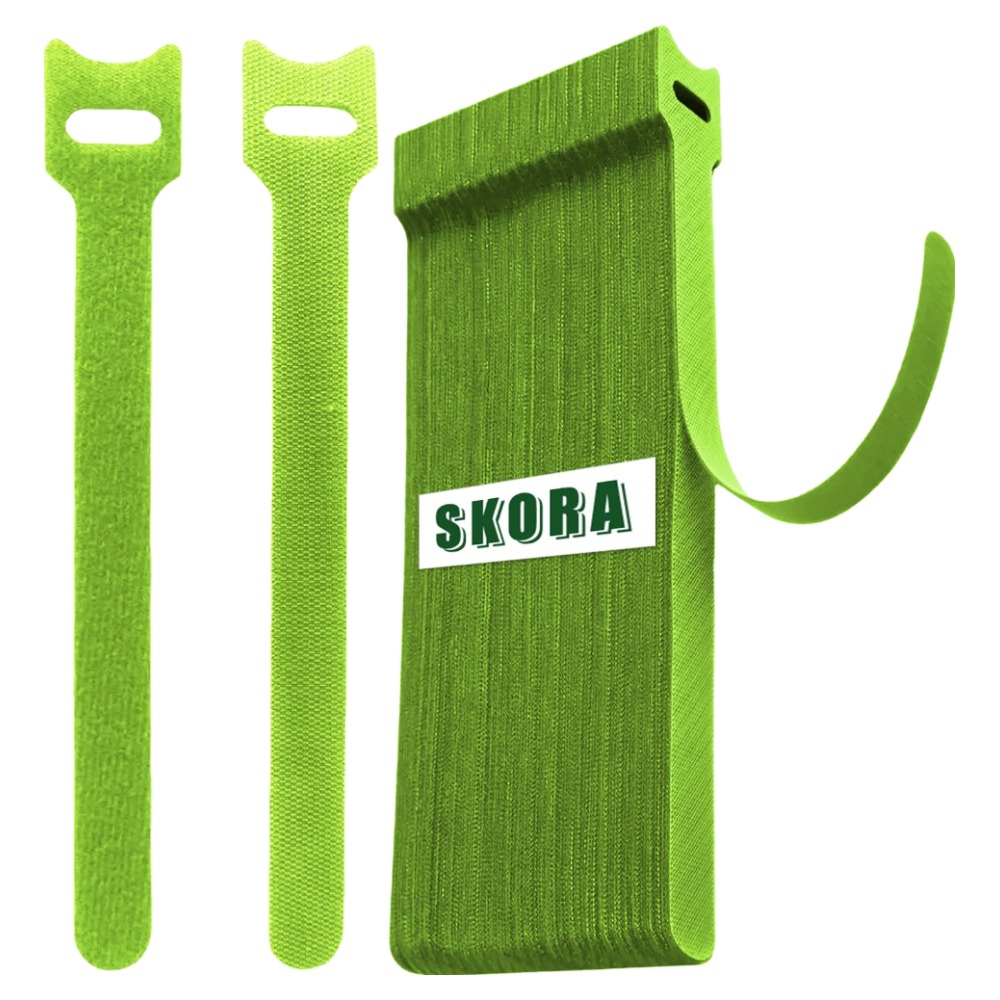 스코라 식물용 찍찍이 타이 스티커 형광 그린 15cm, 50개 5,650원