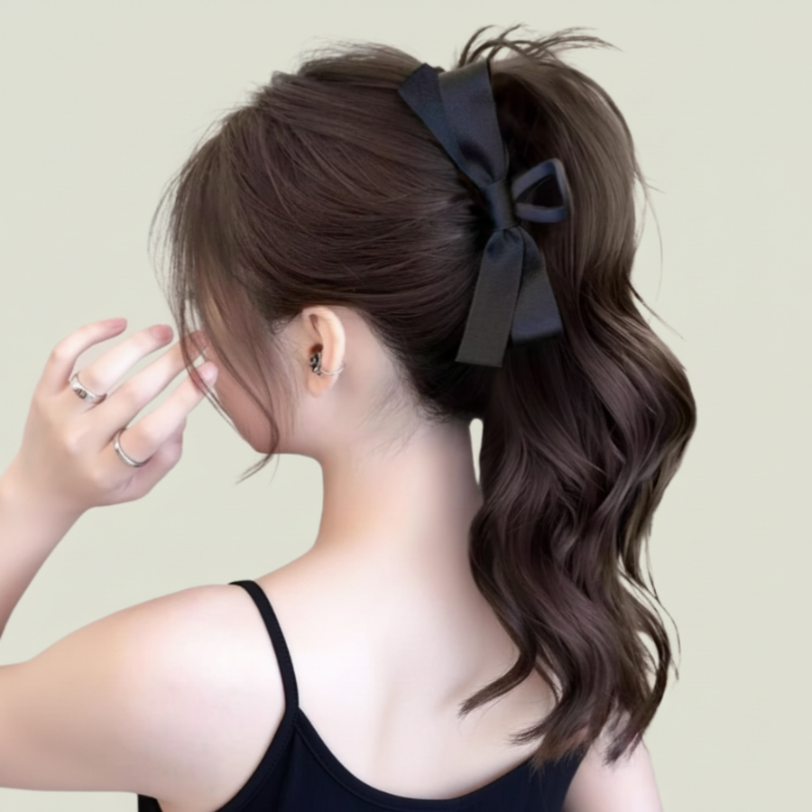 쁘띠엘라 포니테일 롱웨이브 집게핀 뒷통수 볼륨업 17,500원