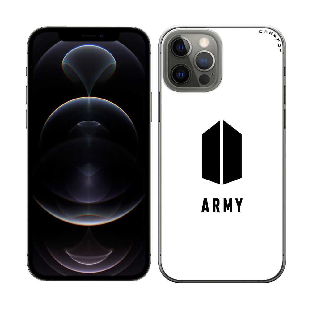 케이스포 BTS 아미 프린팅 크리스탈 클리어 쉴드 케이스 21,000원