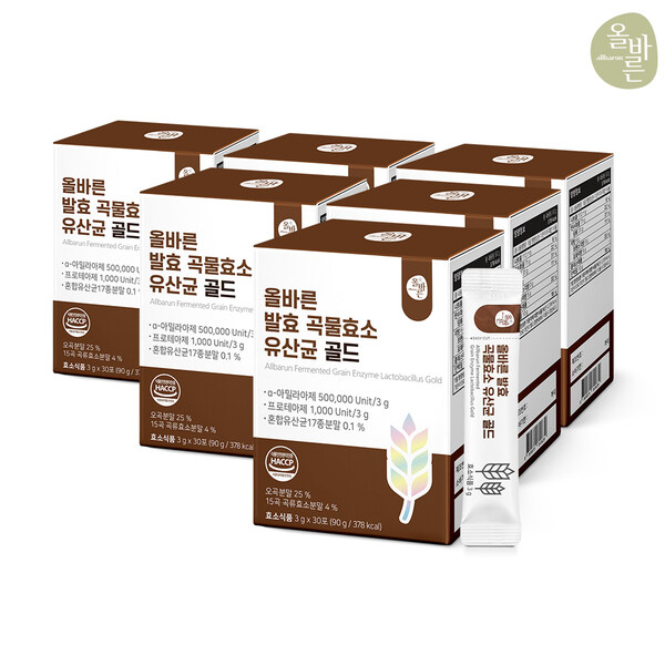 올바른건강식품 발효 곡물효소 유산균 골드 30p 26,100원