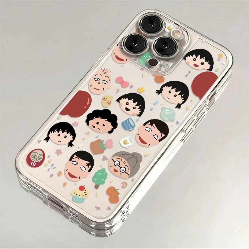 마루코는아홉살 치비 마루코 갤럭시 투명 폰 휴대폰 케이스  S25 S24 S23 S22 S21 S20 S10 FE 노트 20 10 플러스 울트라 9,800원