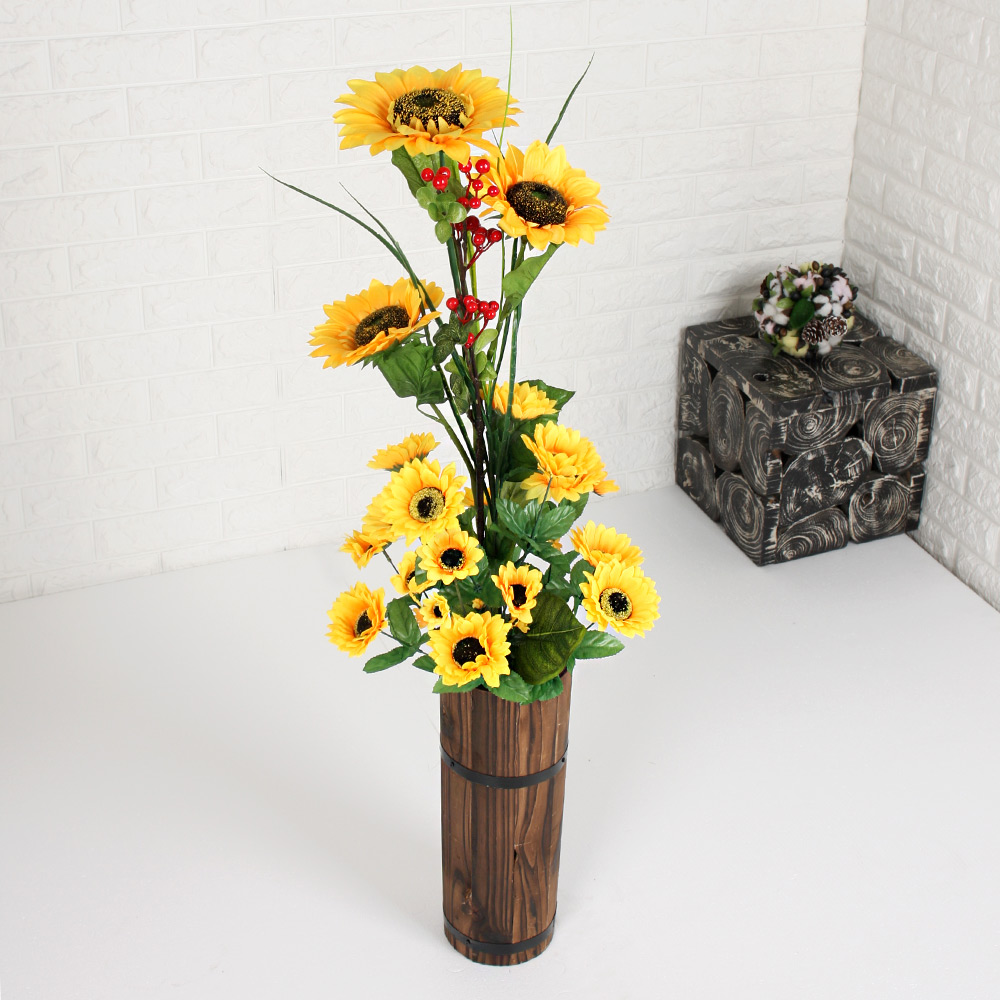 조아트 조화 목통 해바라기 꽃화분 대, 목통해바라기 소, 1개 39,000원