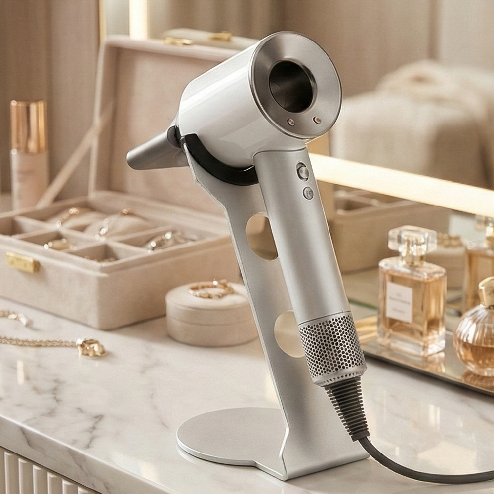 홈프로 드라이기 스탠드 거치대 무타공 마그넷, 실버, 1개 27,500원