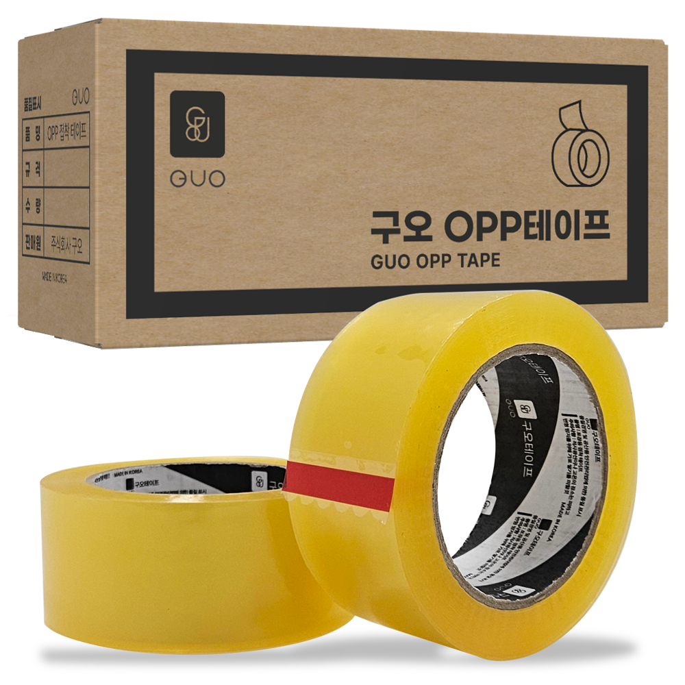 구오 택배 포장용 OPP 박스테이프 투명 50m 33,300원
