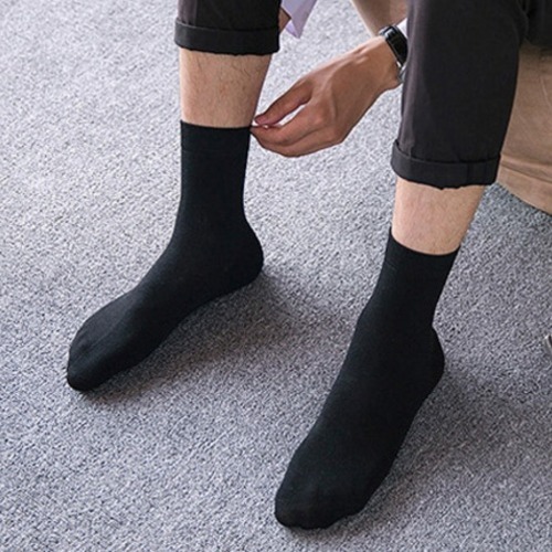 두발로 남성용 프리미엄 무지 중목 양말 10켤레 13,590원