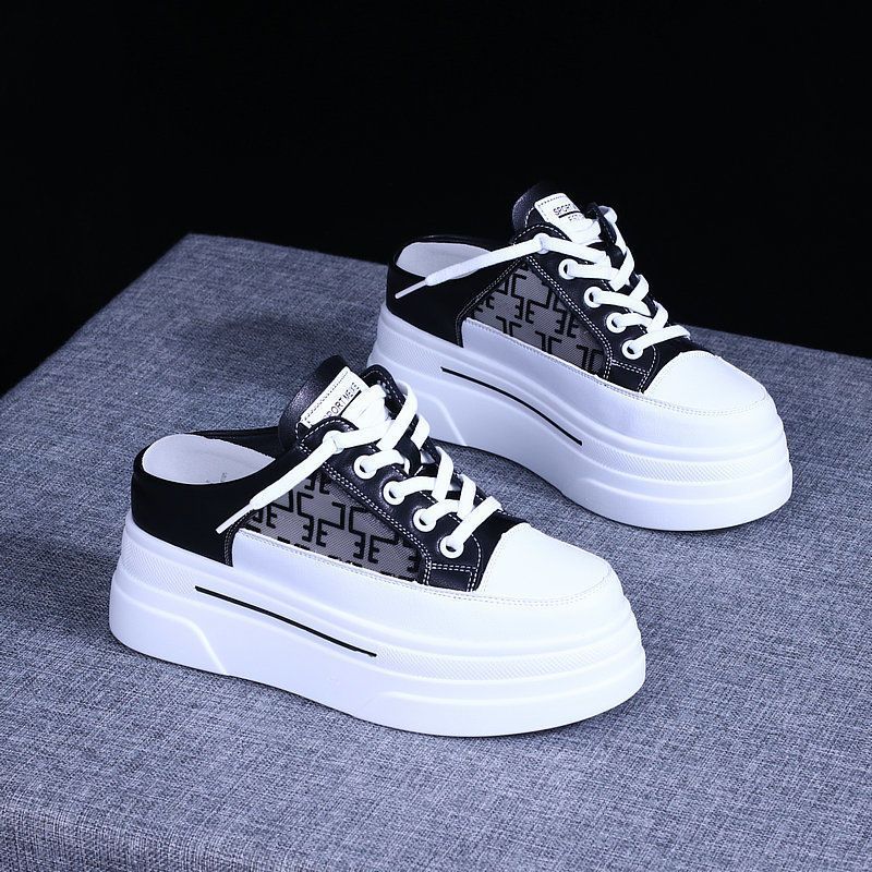 페이준 여성 봄여름 세미슬리퍼 굽 없는 통굽 7cm 스니커즈 LN4239 18,600원