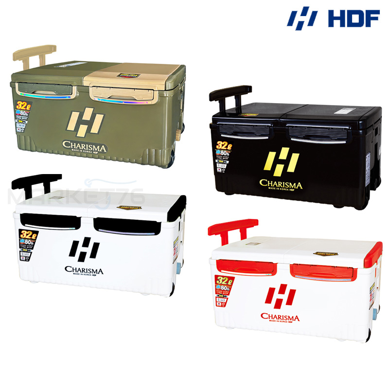 HDF 해동 카리스마 아이스박스 32리터 32L 광어 우럭 문어 한치쿨러 바퀴형 쿨러, 1개, 32L, 32L 그레이BK 197,000원