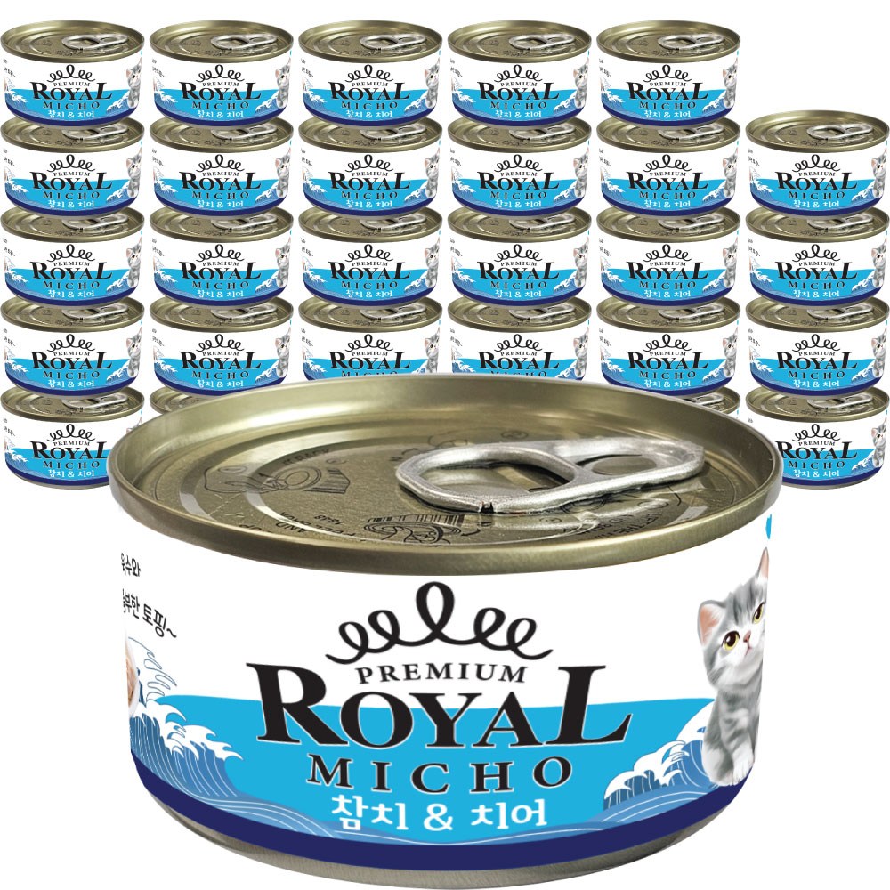 프리미엄 로얄 미쵸 고양이캔 간식, 30개, 85g, 치어 19,400원