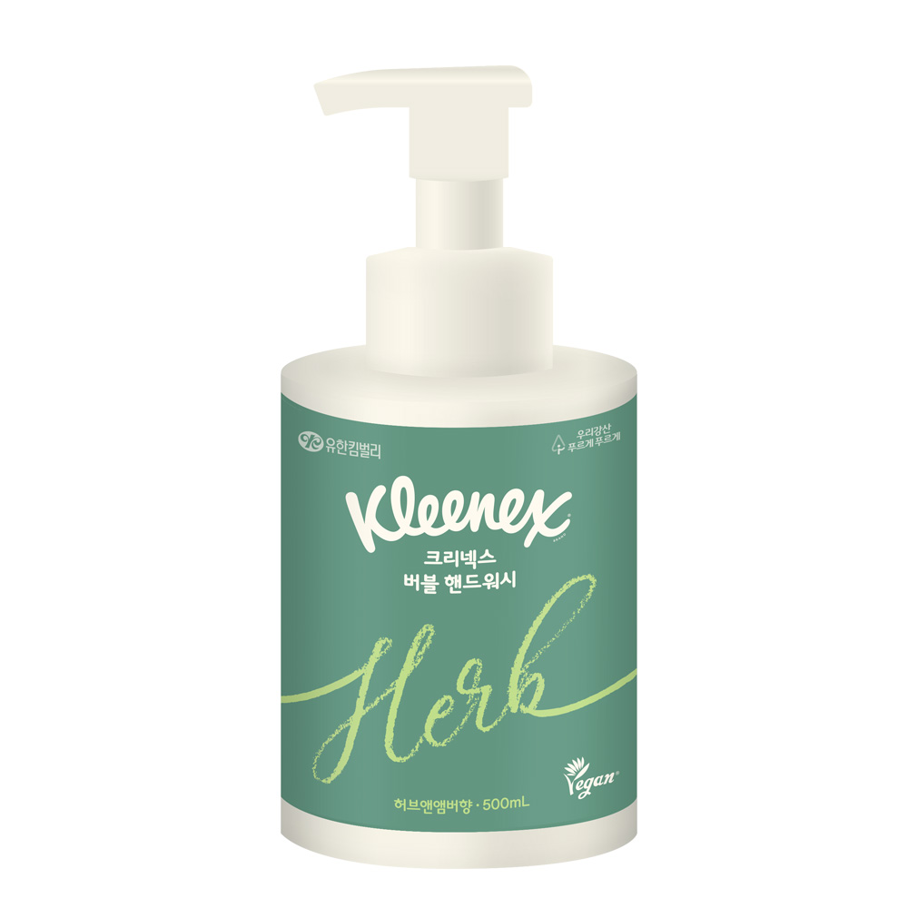 크리넥스 버블 핸드워시 허브앤앰버, 1개, 500ml 7,350원