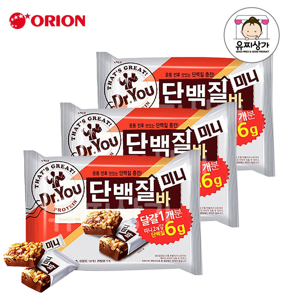 닥터유 단백질바 미니, 324g, 3개 20,600원