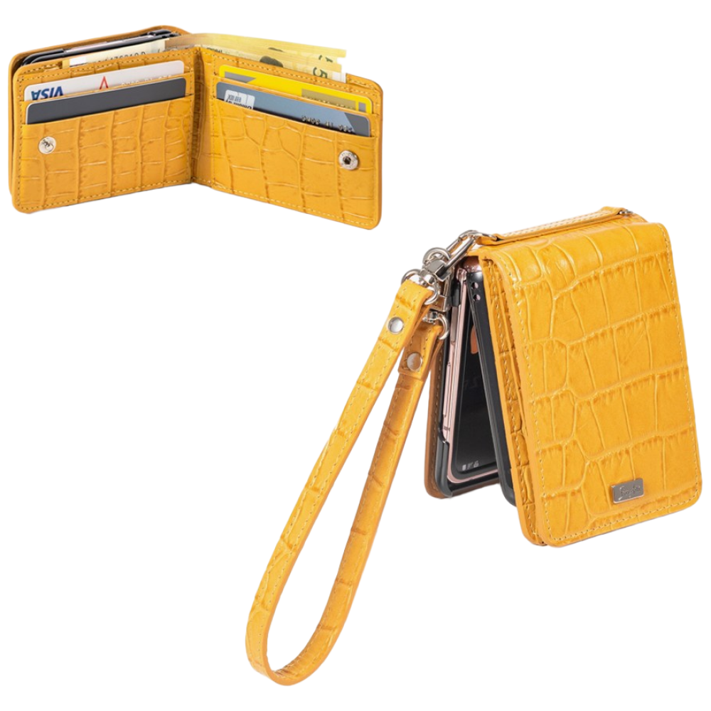 본아띠 METIS 천연소가죽 크로커다일 악어 지갑 갤럭시 Z플립4 케이스 64,800원