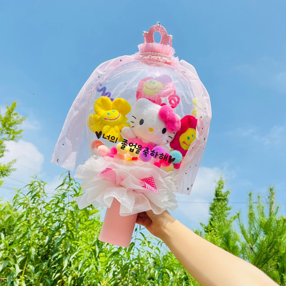러블리팜 산리오 크라운 벌룬 꽃다발 45,900원
