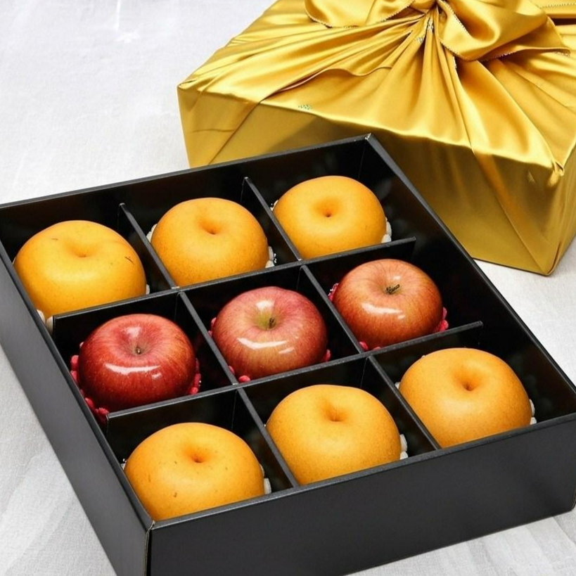 [백화점납품] 고급 포장으로 마음 전하는 9칸 보자기 과일 선물세트 71,440원