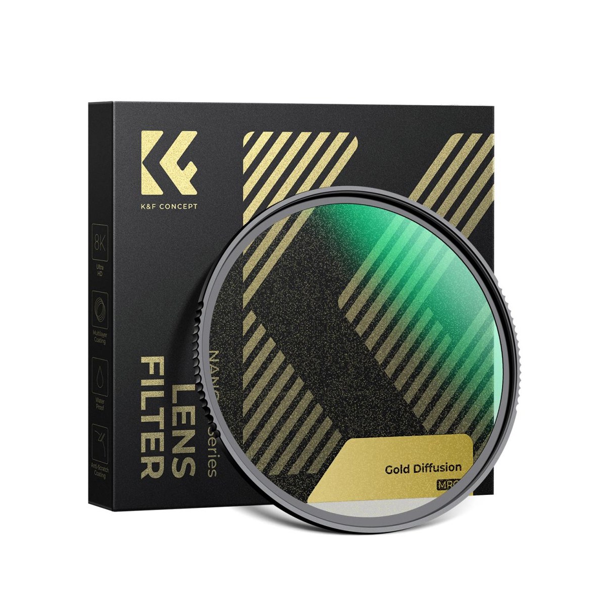 2026 신제품 K&F 골드미스트 필터 소프트 라이트 빈티지 필름 효과 필터 사이즈 선택가능, 1개, 62mm 75,600원