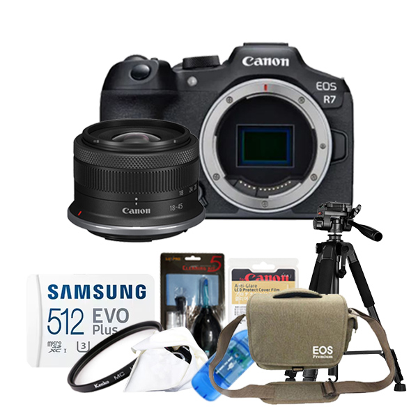 캐논 EOS R7+18-45mm F4.5-6.3 IS STM+메모리포함 8종 악세사리 패키지/컬스 2,450,000원