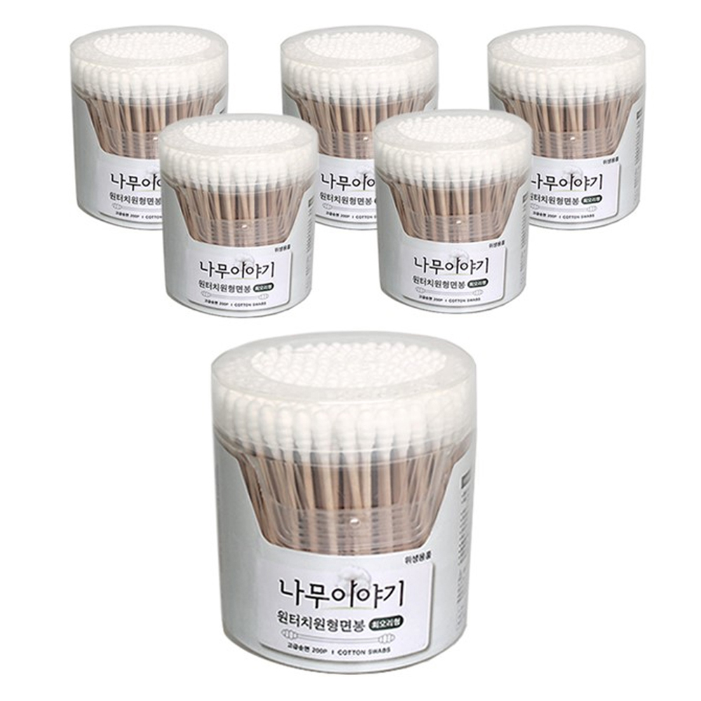 나무이야기 원터치원형 면봉 회오리형 6,700원