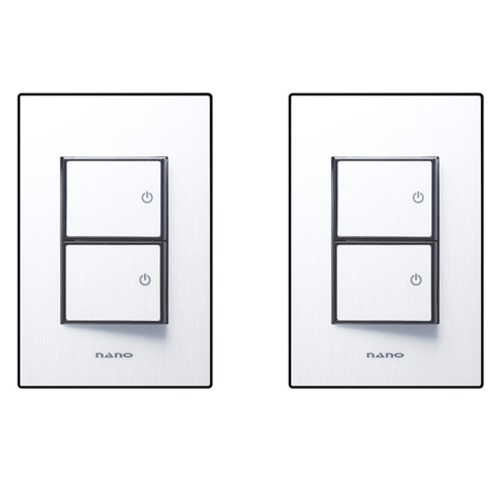 나노전기 아트2 SIMPLE 2구 3로 스위치 인테리어 아크릴 배선기구 블랙 8,930원