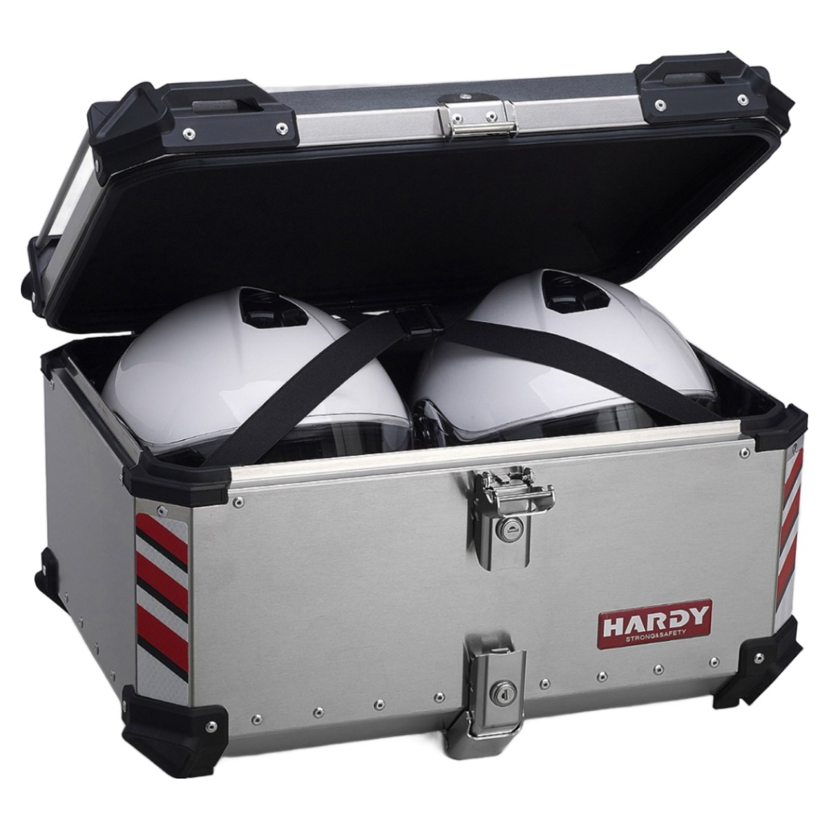 HARDY 오토바이 알루미늄 탑박스 45L 55L 65L 80L 100L 배달가방 배달통, 실버 300,000원