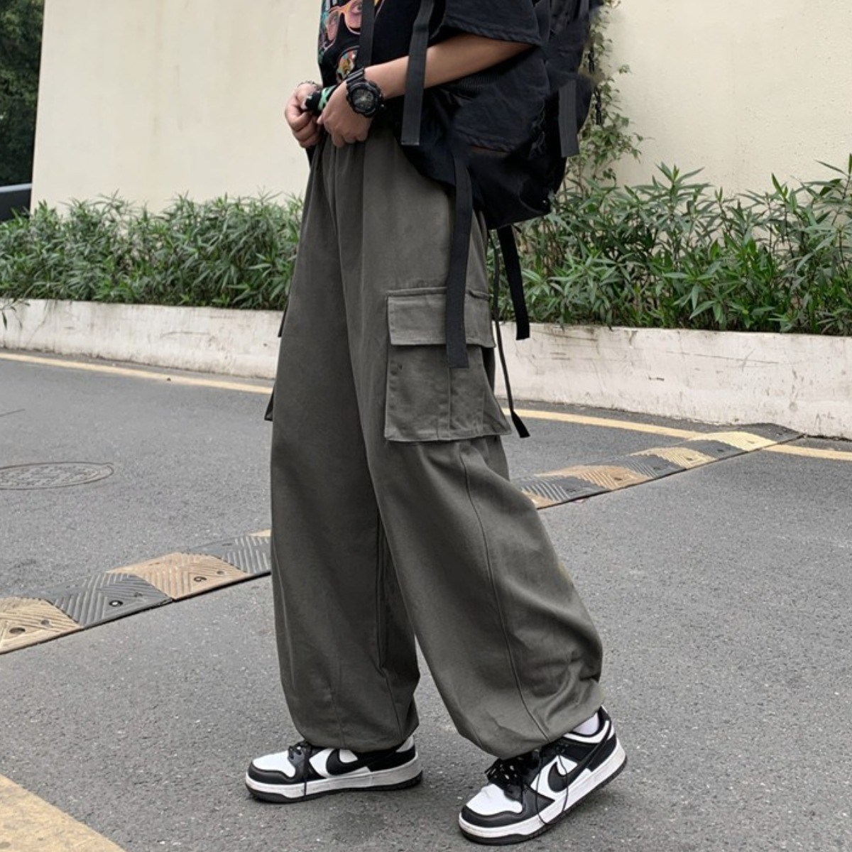 UPPERCUT 자체제작 루즈핏 카고바지 통바지 와이드핏 빅사이즈 16,880원