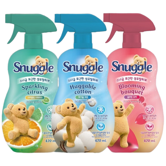 스너글 섬유탈취제 470ml 허거블+블루밍+스파클링 3종세트, 3개, 470ml 19,800원