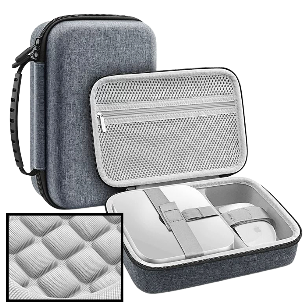 애플 맥미니 보관 케이스 M4 프로 컴퓨터 휴대용 가방 하드쉘 충격 방지 파우치, 1개, 그레이 27,900원