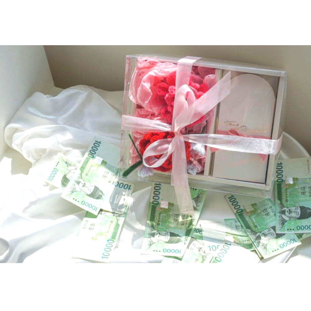 용돈박스 카네이션 이벤트 부모님 꽃 기념일 국내생산 꽃용돈박스 49,800원