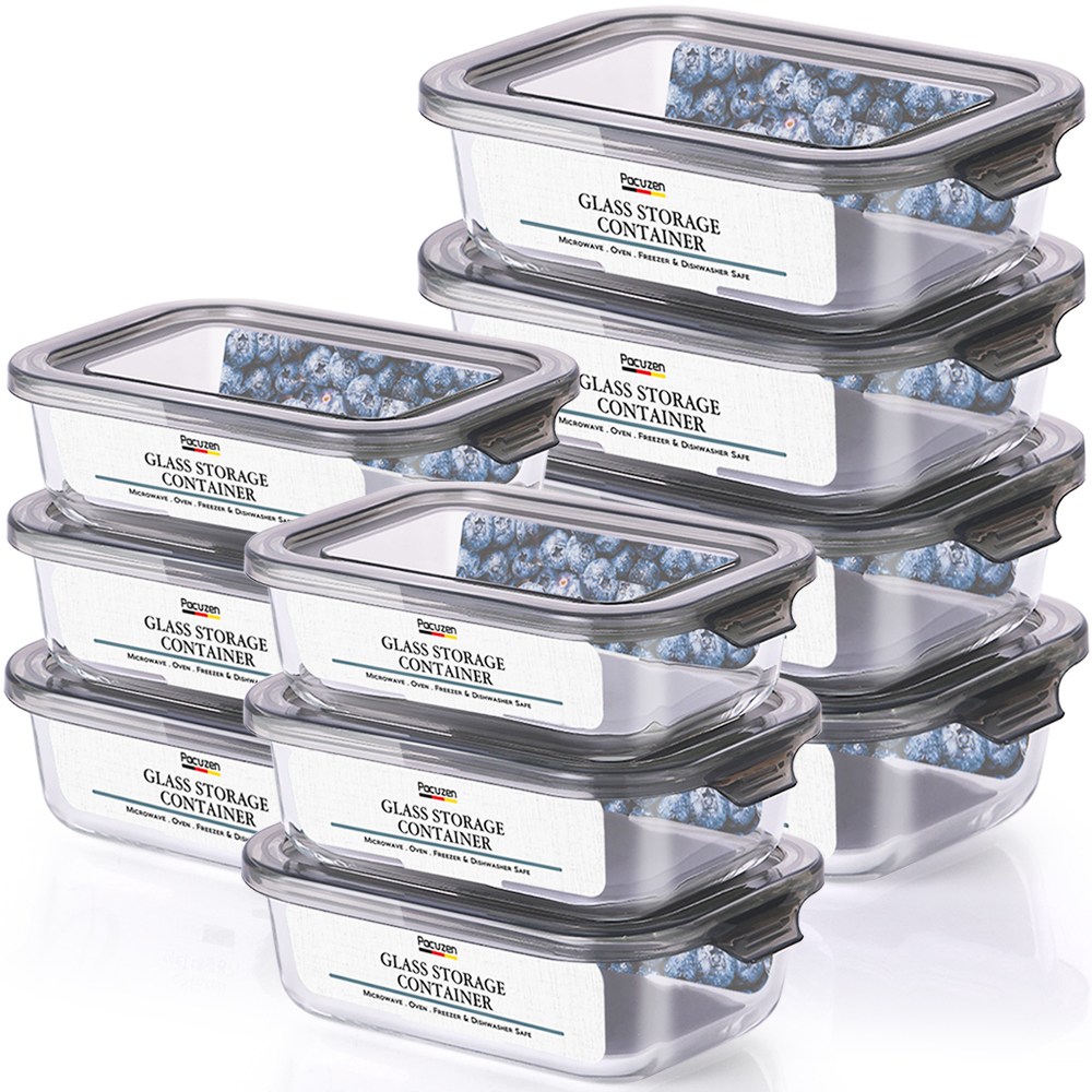 파쿠젠 이지캡 내열유리 반찬통세트 직사각 10P 440ml 6p+680ml 4P, 1세트, 직사각440ml 6p+680ml 4P 10p 29,800원