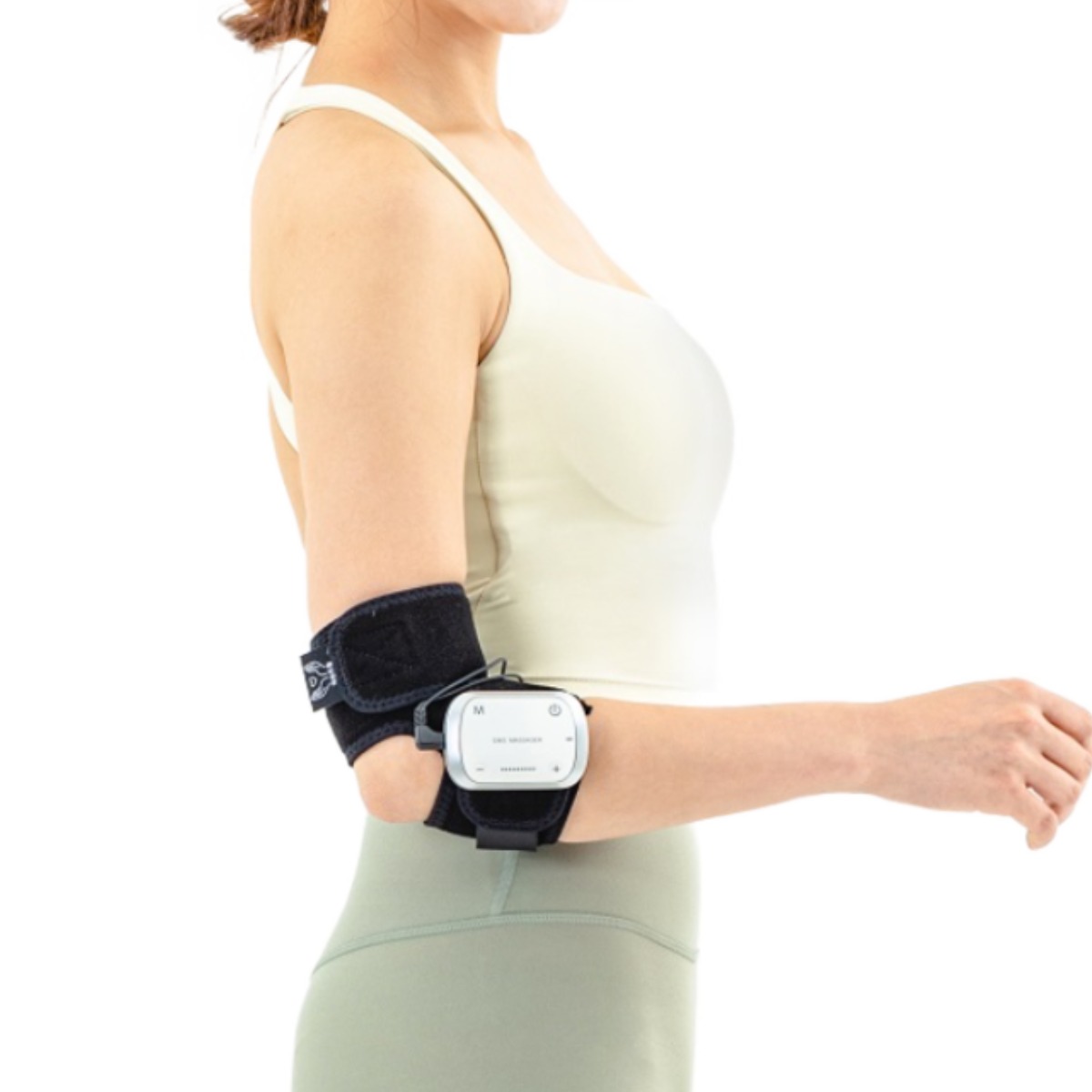 약손드림 팔꿈치 EMS 마사지기 (팔꿈치보호대(고신축 원단)+마사지기계+스프레이 포함) 97,000원