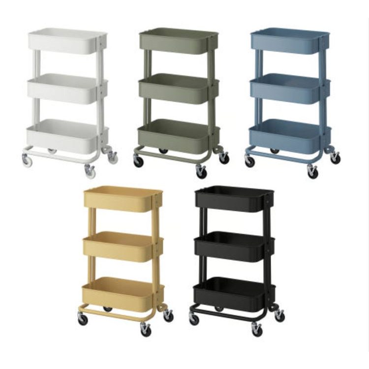 이케아 정품 로스코그 트롤리 기저귀 수납 주방 카트 로스코그 대형 소형 46,890원