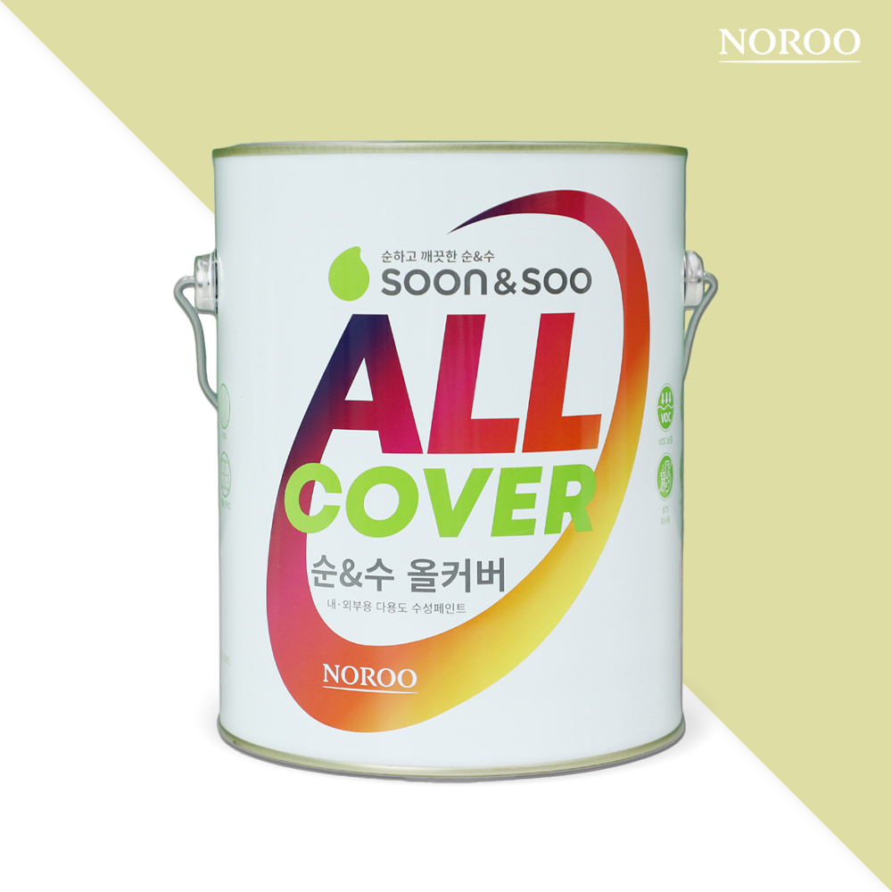노루페인트 순앤수 올커버 다용도 수성 4L 반광, 1개, 4L, 올리브3 MD5099 48,900원