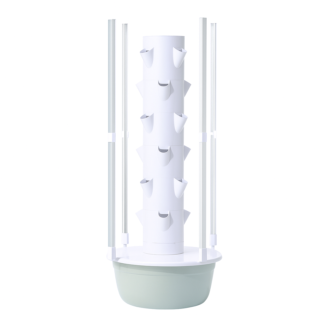 플랜탑 탑형 식물재배기 대형 스마트팜 식물키우기 시티팜 대량재배 수경 재배기 업소용, 7단 28홀 심기 보광등 세트 263,000원