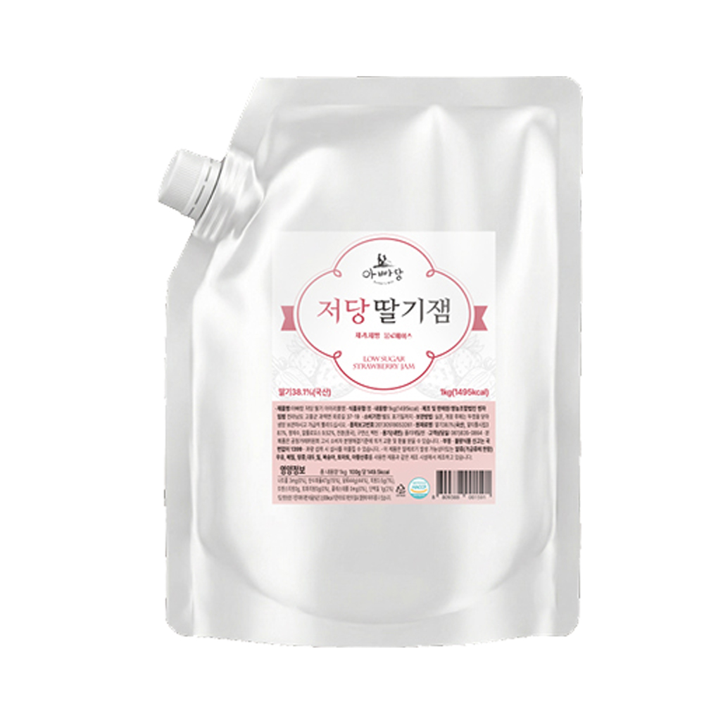 아빠랑 저당 딸기 아이리풀잼 1kg 13,900원