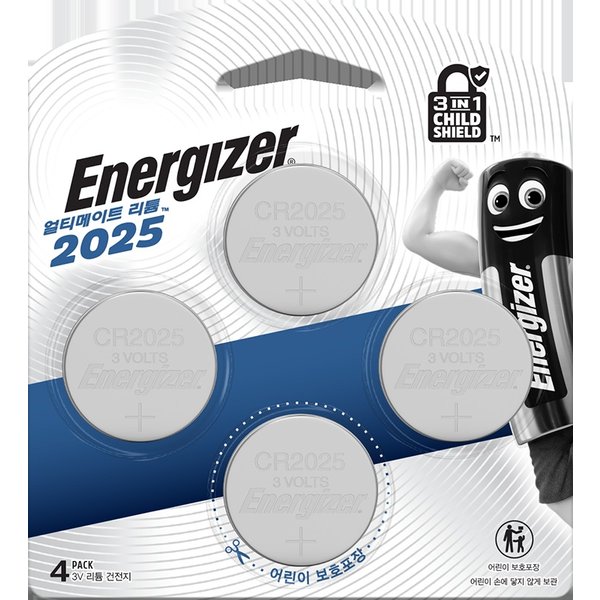 에너자이저 얼티메이트 ULC 리튬코인 2025 4입 17,500원