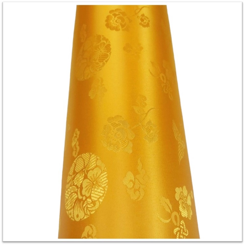 윤원단 원앙단21색 꽃무늬플라워 예쁜좋은 폴리에스터 한복 옷감 비단 양단 천 패브릭 원단 만들기, 14 황금색, 1개 6,400원