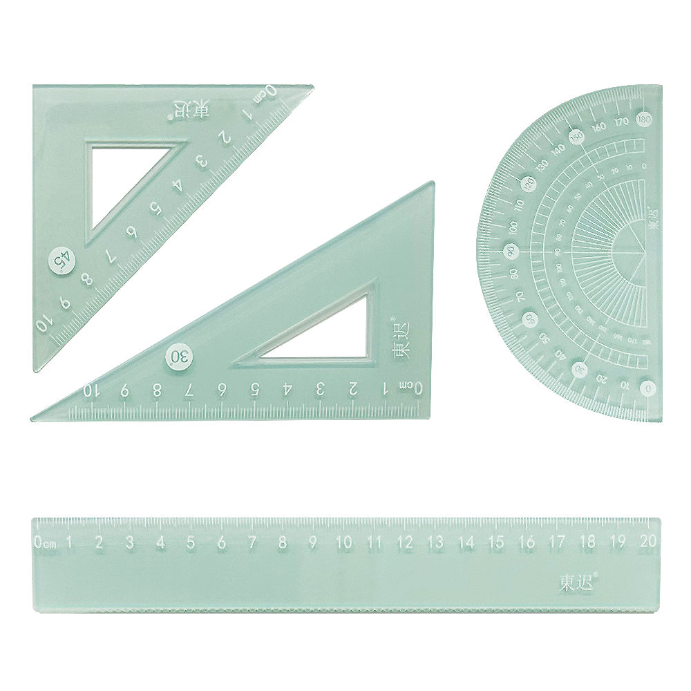 파스텔 자 + 삼각자 + 각도기 세트 5,050원