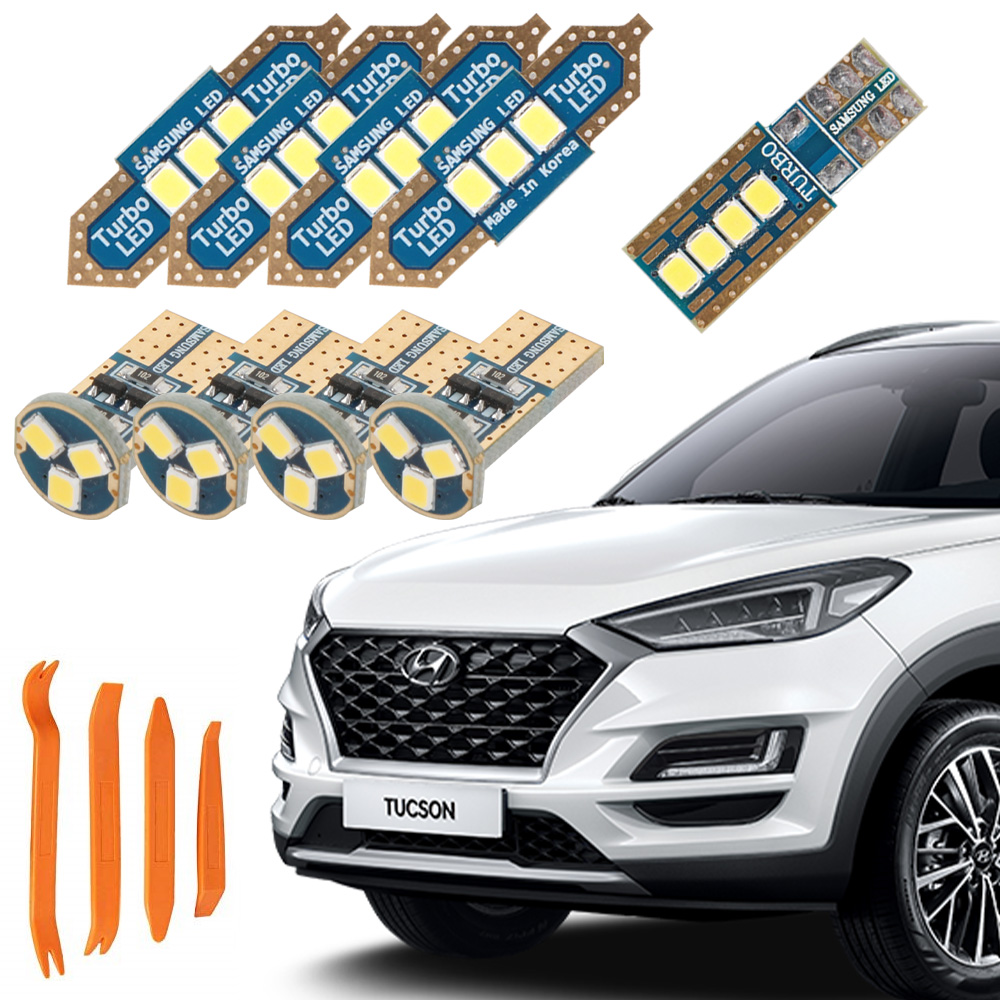 카템 차량용 루나 LED 실내등+리무버 풀세트, 1세트, 현대 더뉴 투싼 TL 2018년 8월~2020년 9월 18,600원