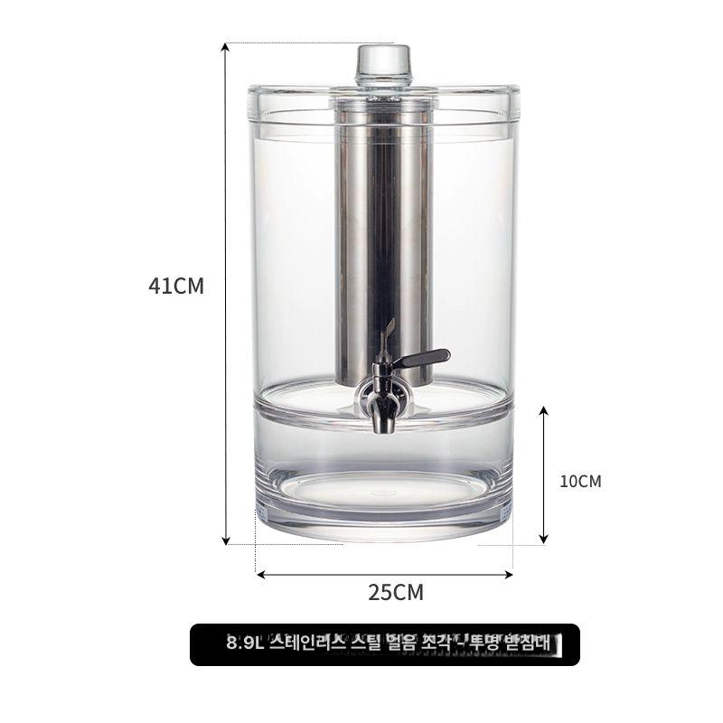 수도꼭지 과일 주스 용기 파티 내열 대용량 방폭 뷔페, 8.9l 스틸 GZ1003-8900 124,100원