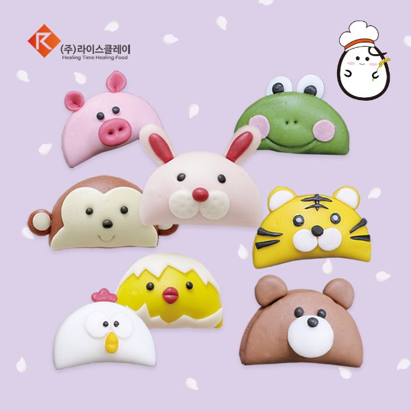 쌀이랑놀자 반달떡 만들기 DIY 세트 송편 키트 - 동물반달떡 플러스, 1세트 20,280원