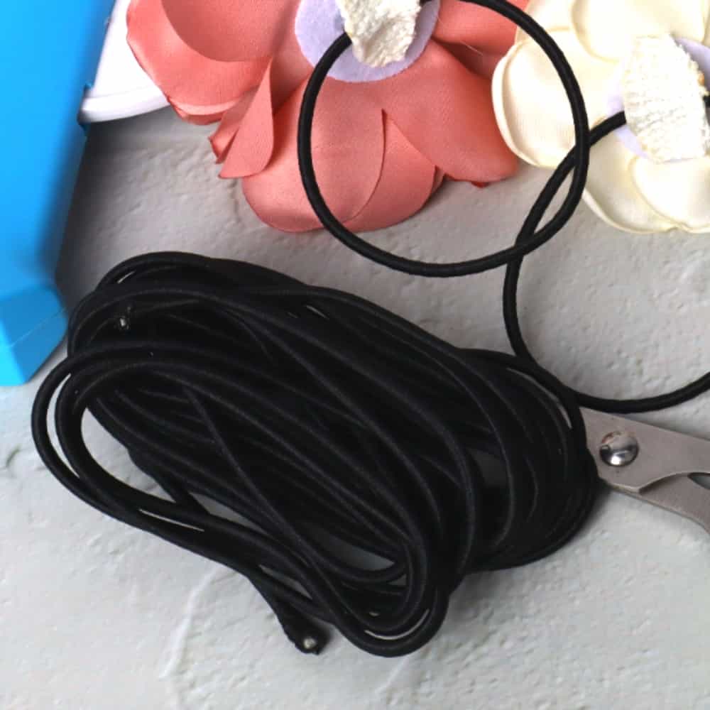 소소 둥근 탄성끈 블랙 2.5mm 5m 고무줄신발끈 1,500원