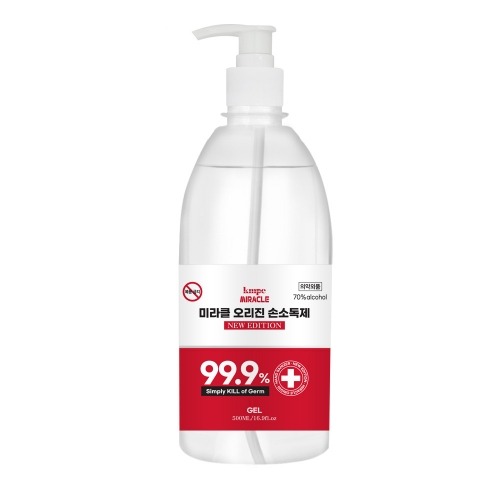 미라클 오리진 겔 손소독제 500ml 20개 의약외품 에탄올70% 살균소독99.9% 당일발송 60,490원