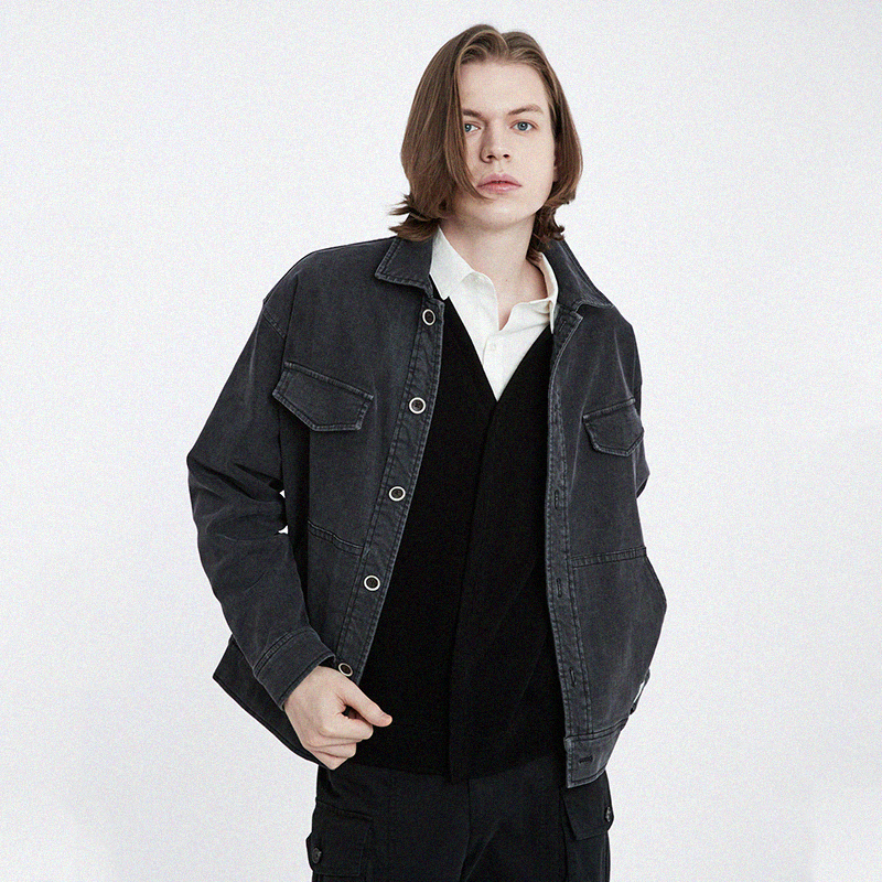 커스텀어스 남성용 백기모 데님자켓 CXS24FWJK802 129,380원