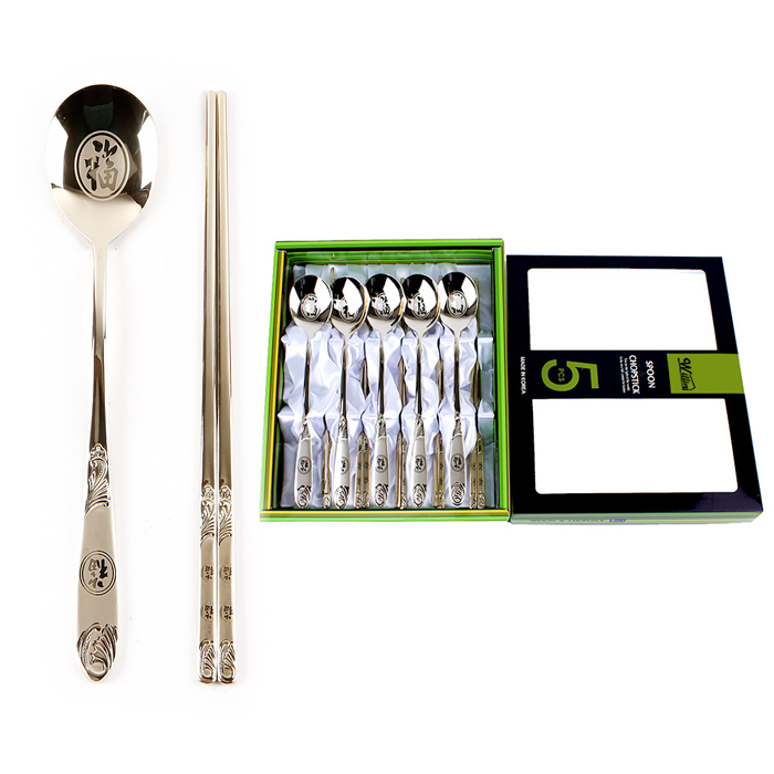 윌리브 국산 304스텐 복 티타늄 수저세트, 혼합색상, 숟가락 5p + 젓가락 5p + 케이스, 1세트 40,230원