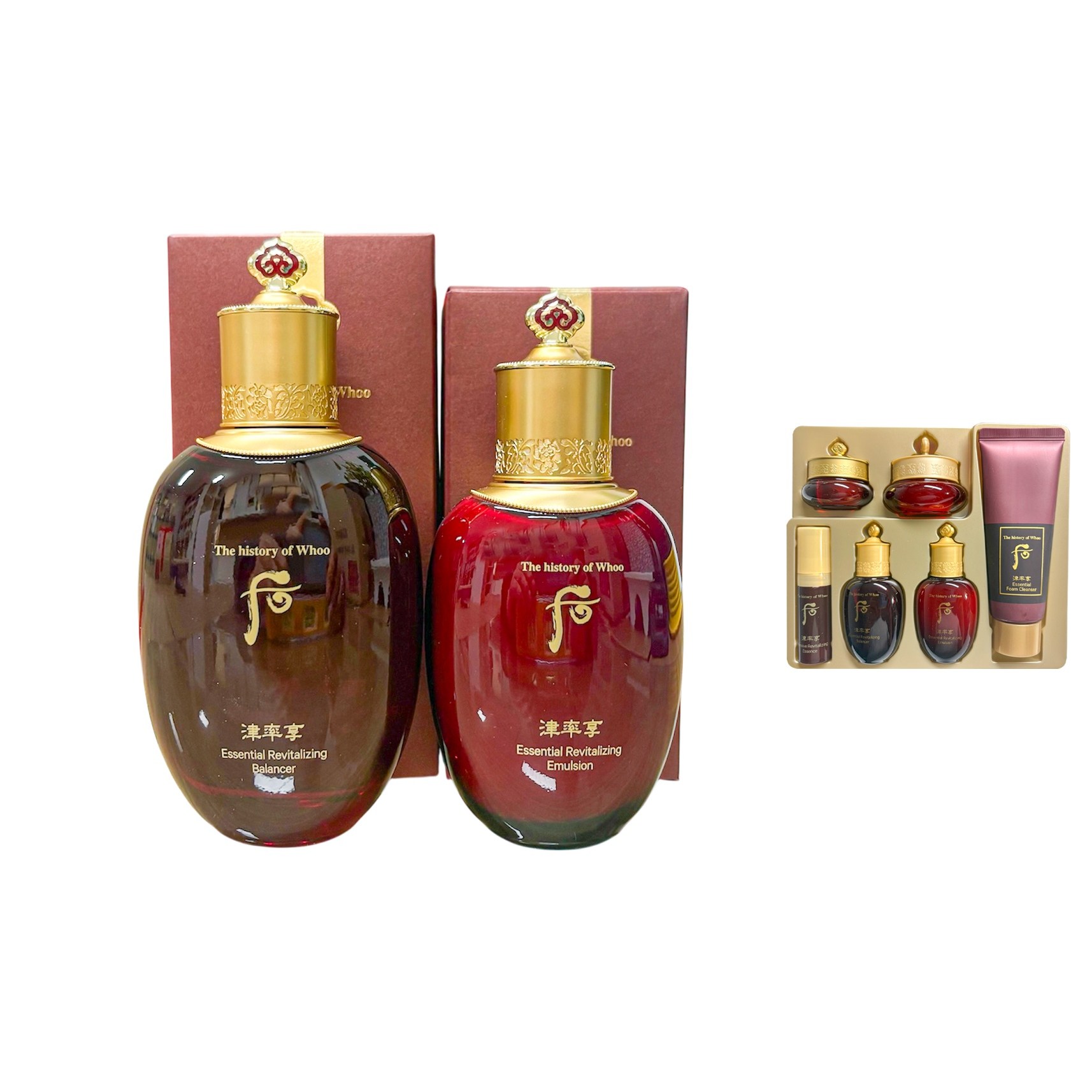 더 후 진율향 진율 스킨 로션 단품세트 (밸런서 150ml + 로션 110ml + 진율 6종 여행용 키트) 85,000원