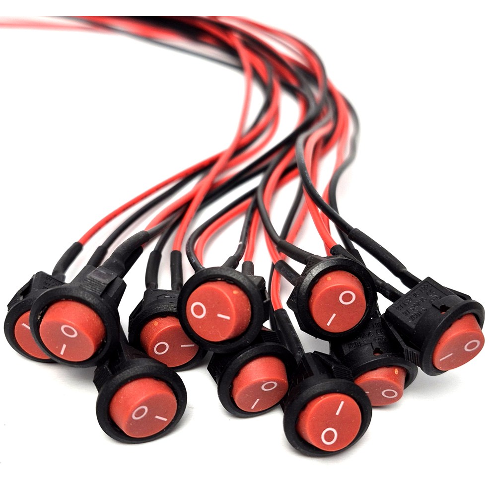 차량용 자동차 중형 스위치 전기 전원 버튼 똑딱이 토글스위치 터치스위치 10개 묶음 20,000원