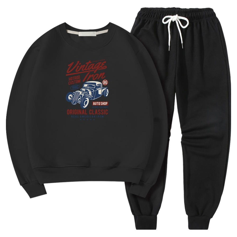 일루소 남여공용 소프트 특양면 오리지널클래식 트레이닝 맨투맨 + 조거 바지 세트 45,800원