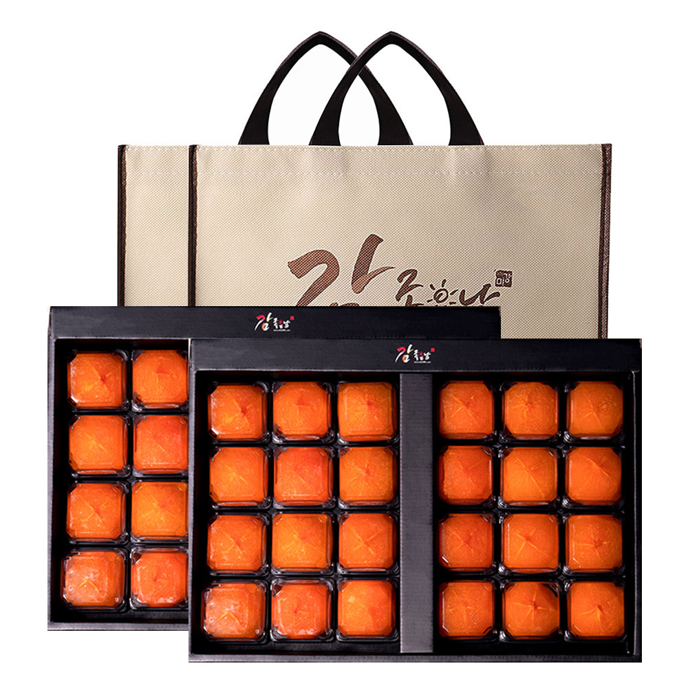 1+1 감좋은날 청도 반건시 곶감 선물세트+선물가방포함 20구 24구, 2박스, 청도반건시 (중자) 20구 60g내 47,460원