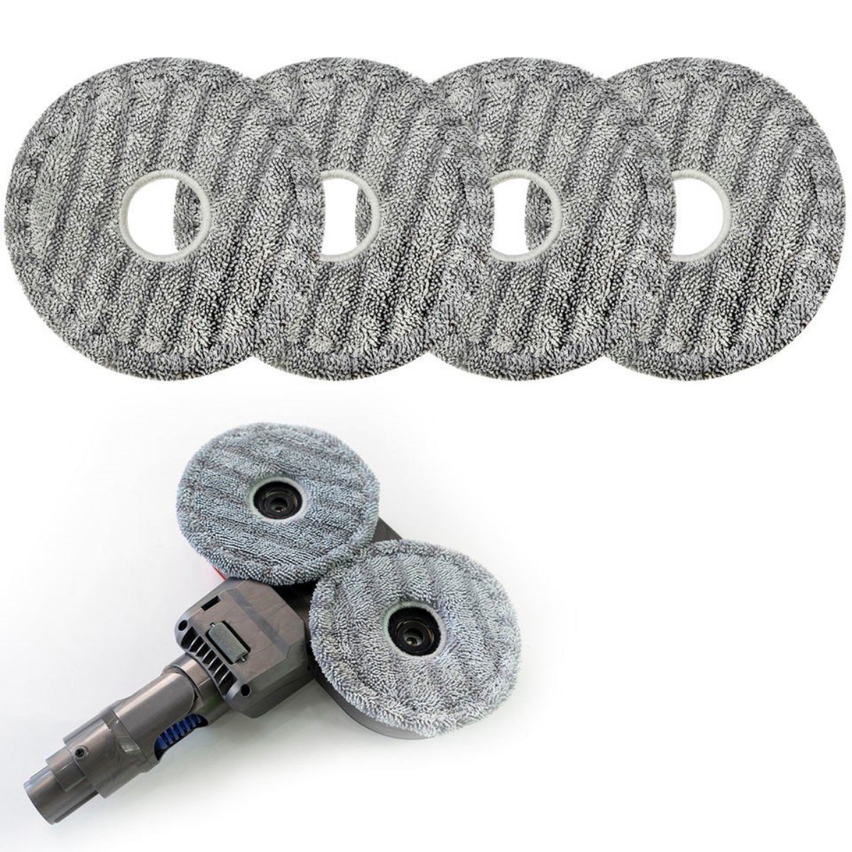 다이슨 LG A9 삼성제트 두툼 초극세사 물걸레청소기 패드 소형 15cm 16cm 호환 살균패드 그레이  2세트 4매 찌든때용 리필 타사호환 13,920원