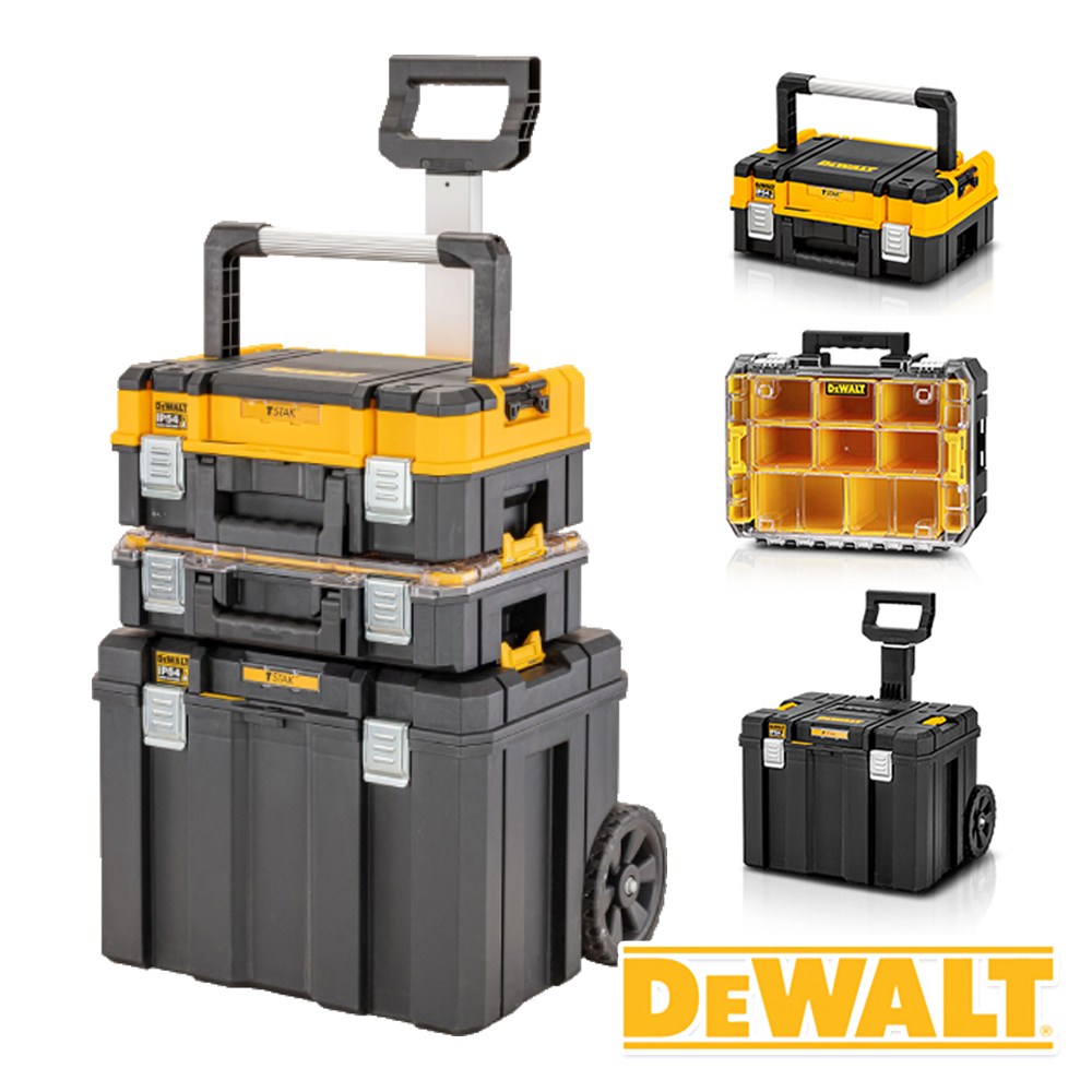 NEW 디월트 툴박스 부품함 이동식 바퀴 공구함 티스텍 IP54 3IN1 세트 DWST83411-1 236,000원