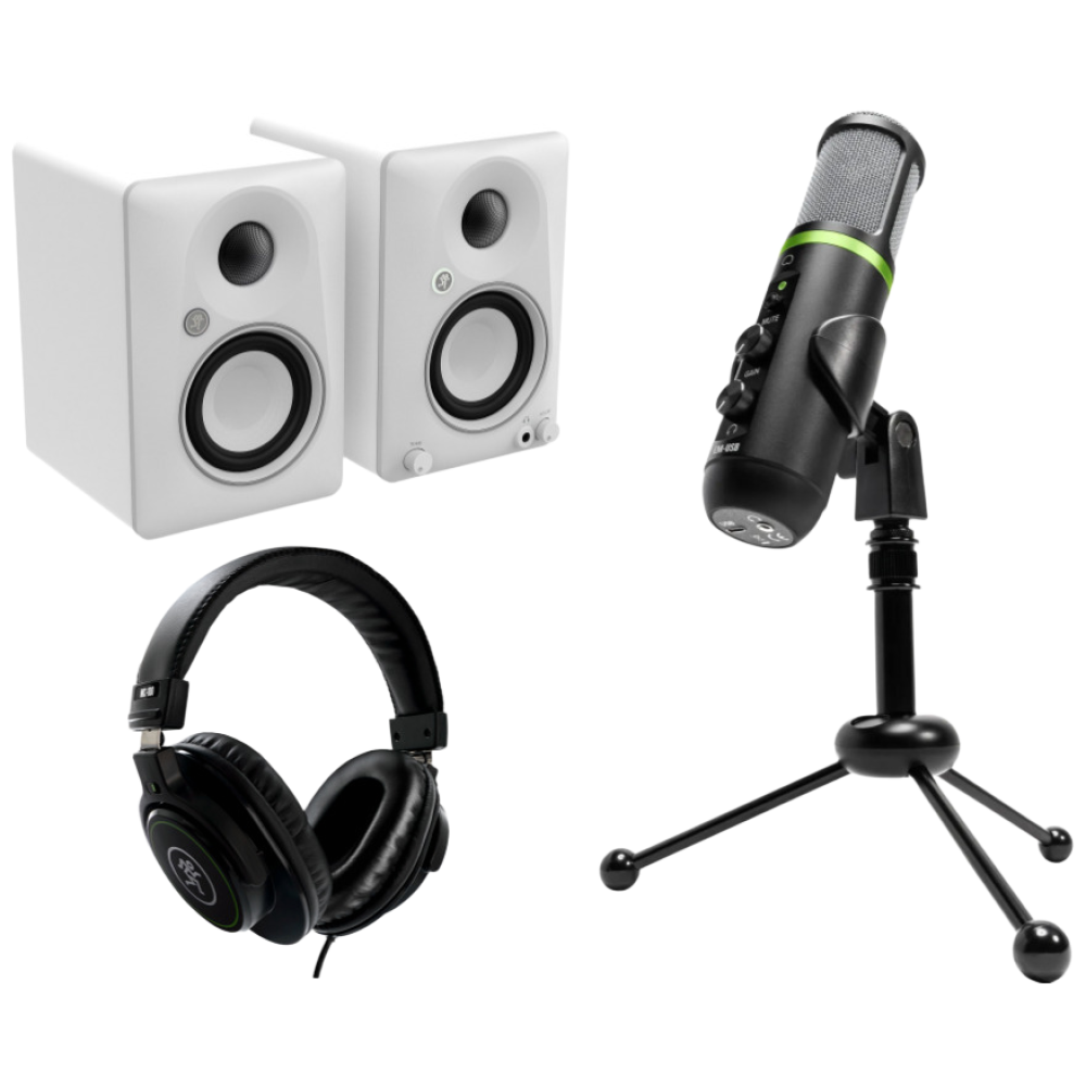 맥키 게이밍 패키지 CR3.5BT WHT 블루투스 모니터 스피커 + EM USB USB마이크 + MC100 헤드폰 399,000원