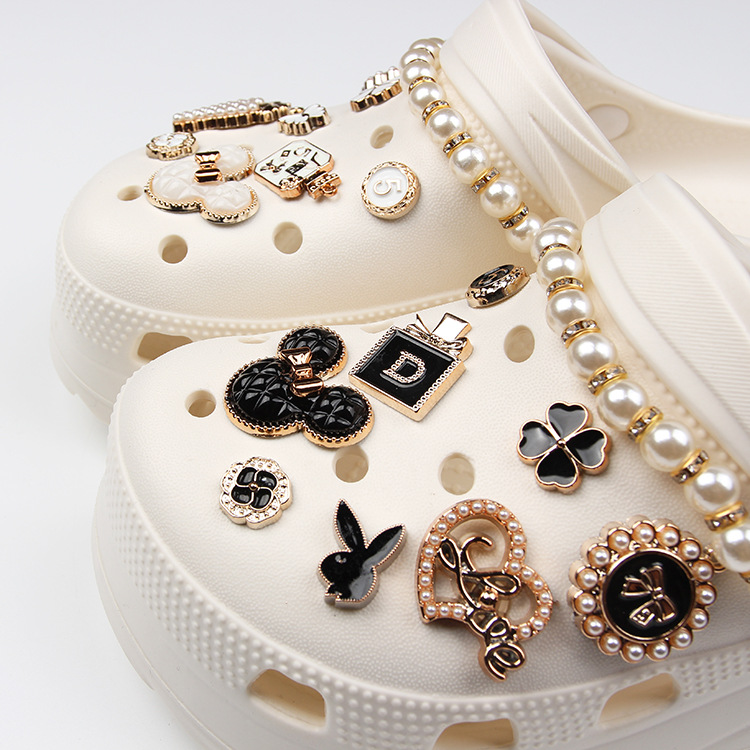 프롬도로시 럭셔리 보석파츠 진주체인 신발장식 슈즈악세사리 18종 세트 13,000원